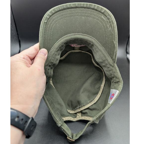 Razorbacks Hat Cap Womens Adjustable Strap Back Military Cadet Pink Green Logo - Picture 5 of 10